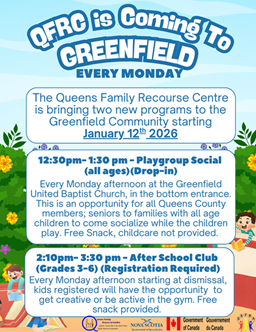 Playgroup, After-School Club, Greenfield, NS