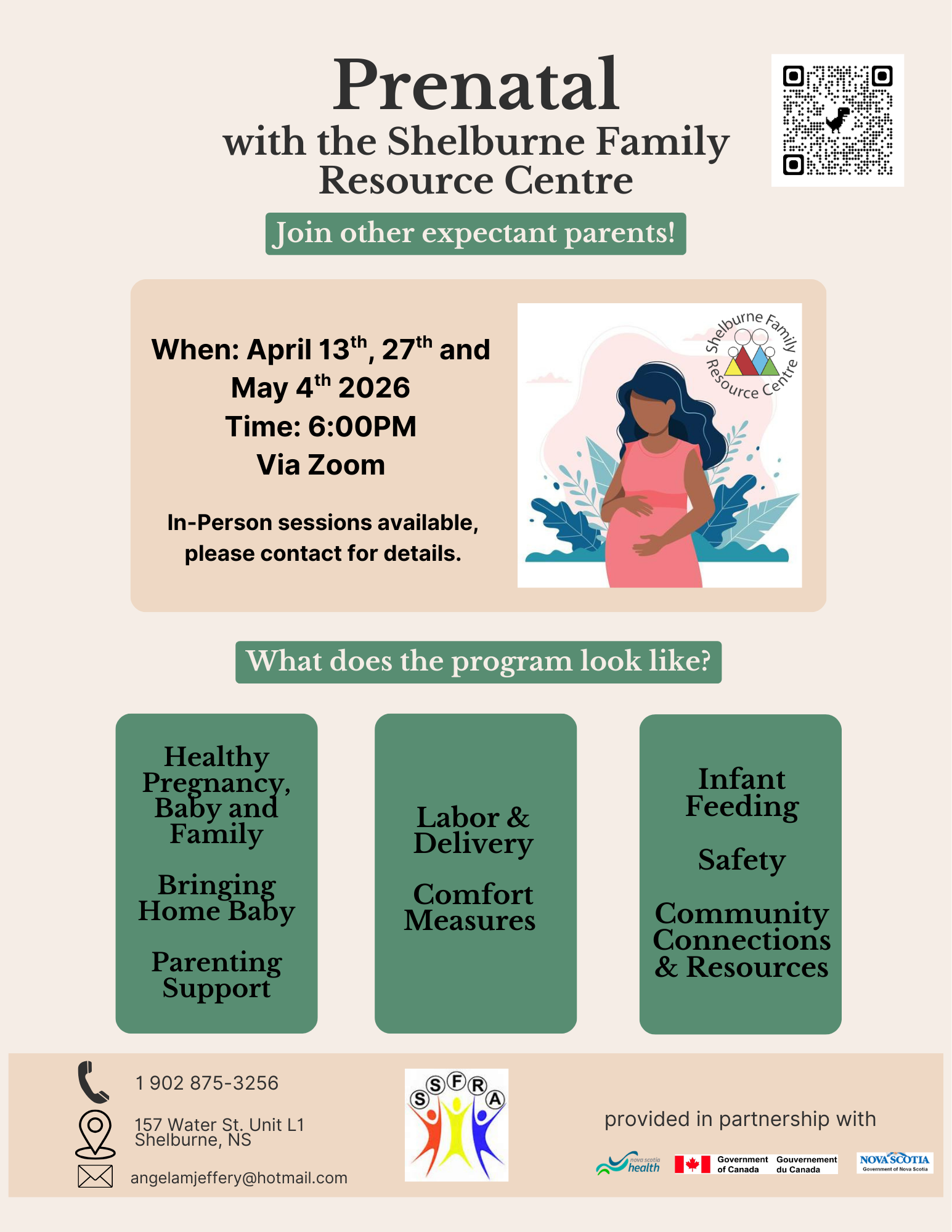 Shelburne prenatal program April, May 2026